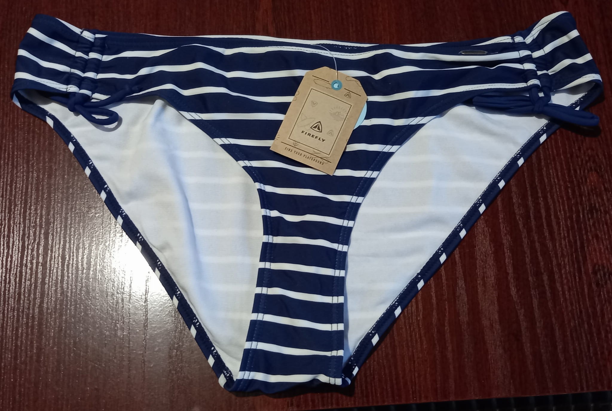 Damskie bikini biało-niebieskie - obrazek 2