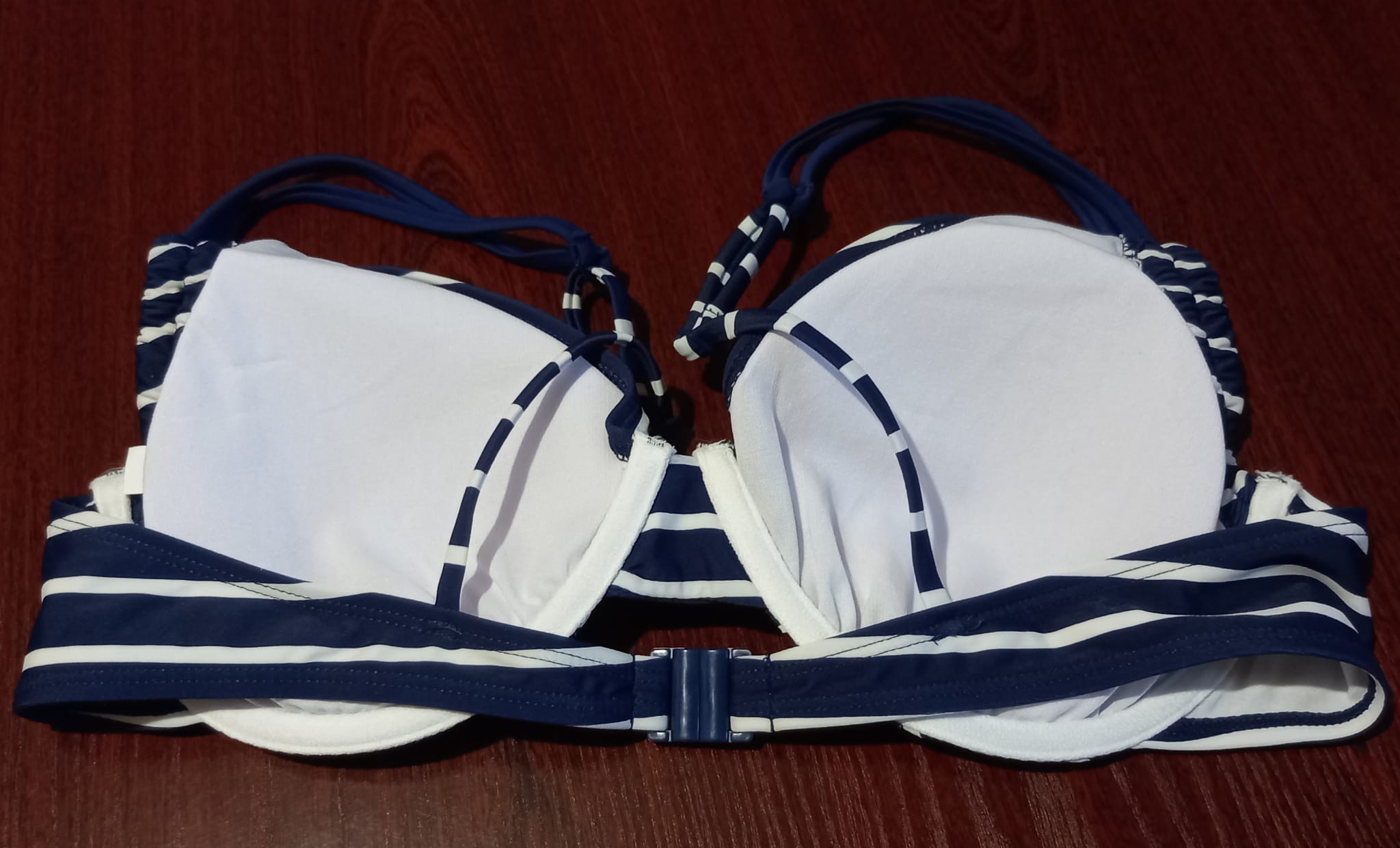 Damskie bikini biało-niebieskie - obrazek 4